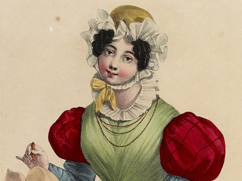 1800-Charles Philipon - La gentile venditrice di burro